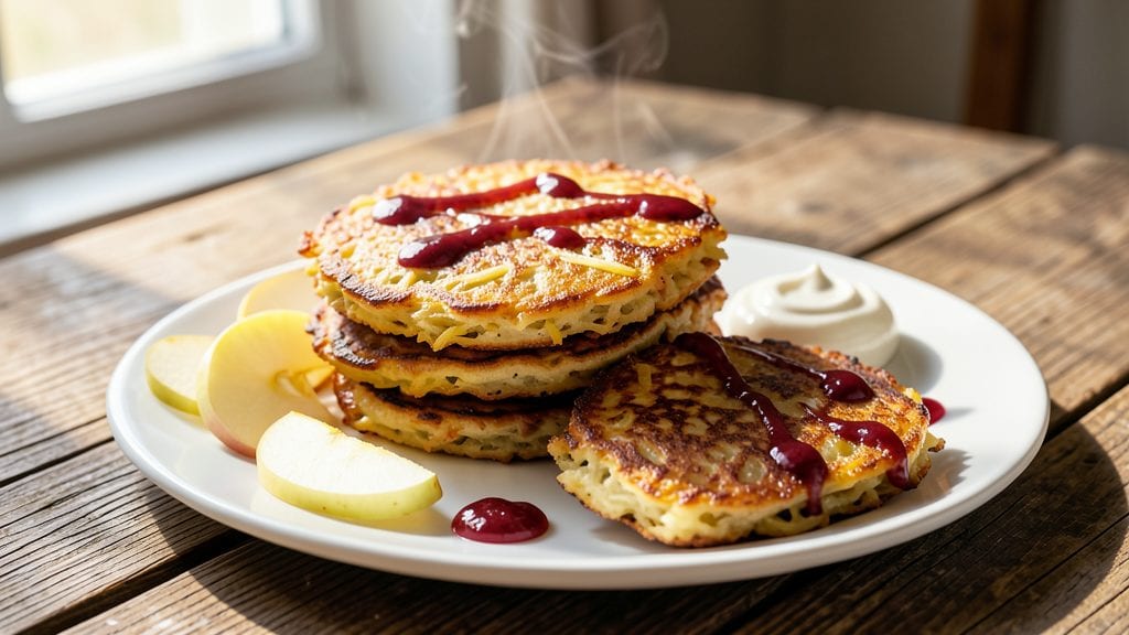Authentic German Potato Pancake Recipe: Crispy Vinegar-Kissed Edges and Fluffy Hearts