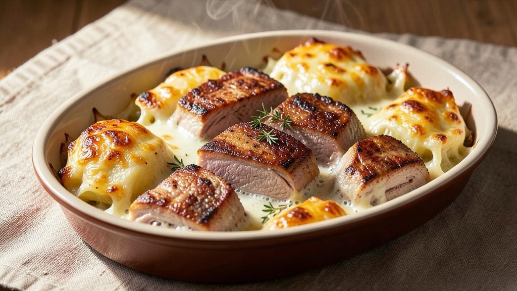 Betty Crocker's Au Gratin Potatoes and Pork Chops Recipe: One-Pan Golden Crisp and Juicy Harmony
