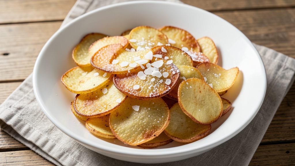 Boiled Potato Chips Recipe: Crispy Vinegar-Kissed Twist on Classic Snacks