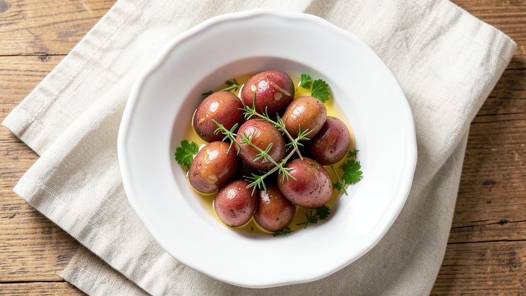 Boiled Small Potatoes Recipe: Vinegar-Infused Crisp With Herbed Creaminess