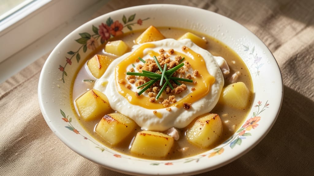 Campbell's Baked Potato Soup Recipe: Velvety Creamy Texture With Golden Cheese Swirl