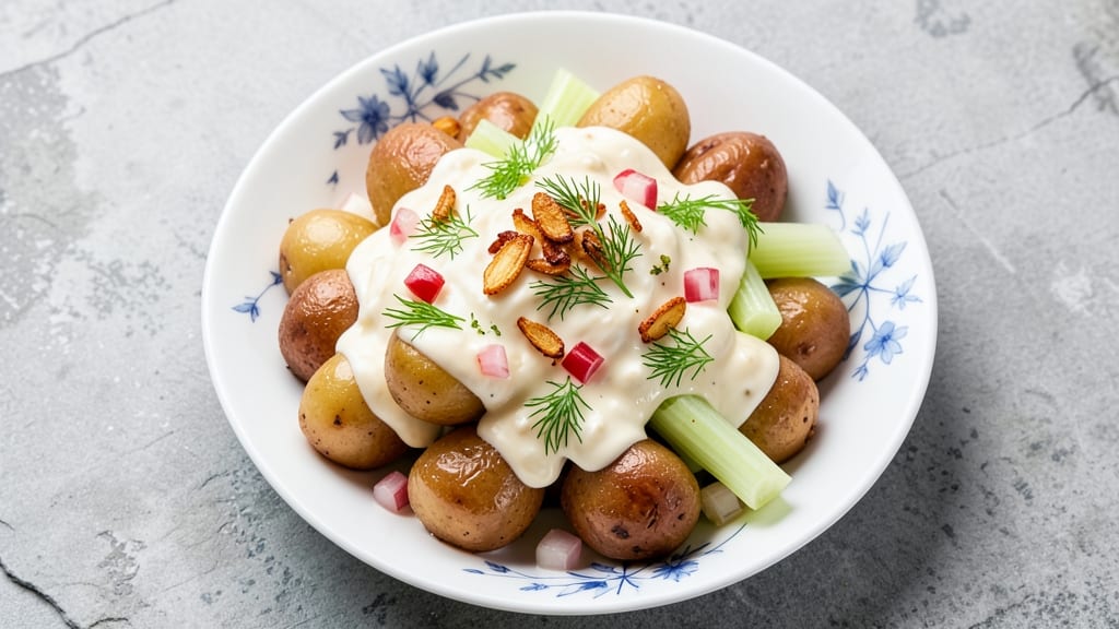 Canned German Potato Salad Recipe: Vinegar-Kissed Crunch Meets Hearty Mayonnaise Magic