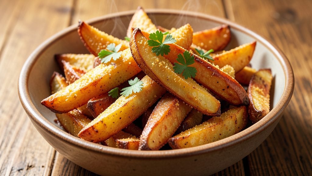 Copycat KFC Potato Wedges Recipe: Buttery Cornmeal Crust with Secret Sauce Tang