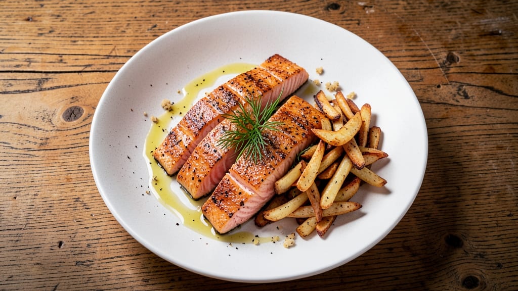 Gordon Ramsay's Crispy Salmon With Crushed Potatoes Recipe: Vinegar-Braised Crust Meets Fluffy Interiors