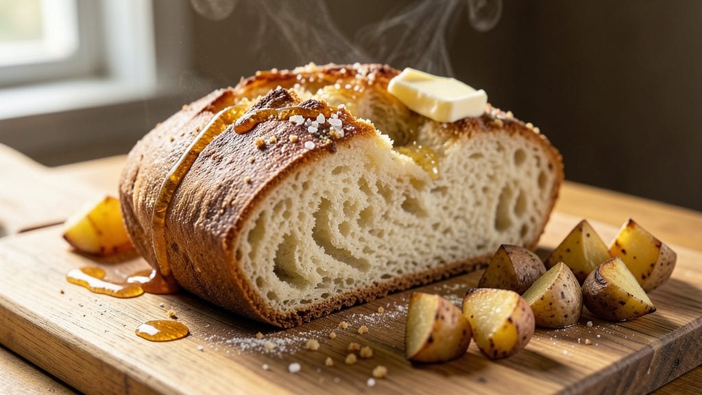 Grandma's Old Fashioned Potato Bread Recipe: Homestyle Crust With Fluffy Pink Hearts