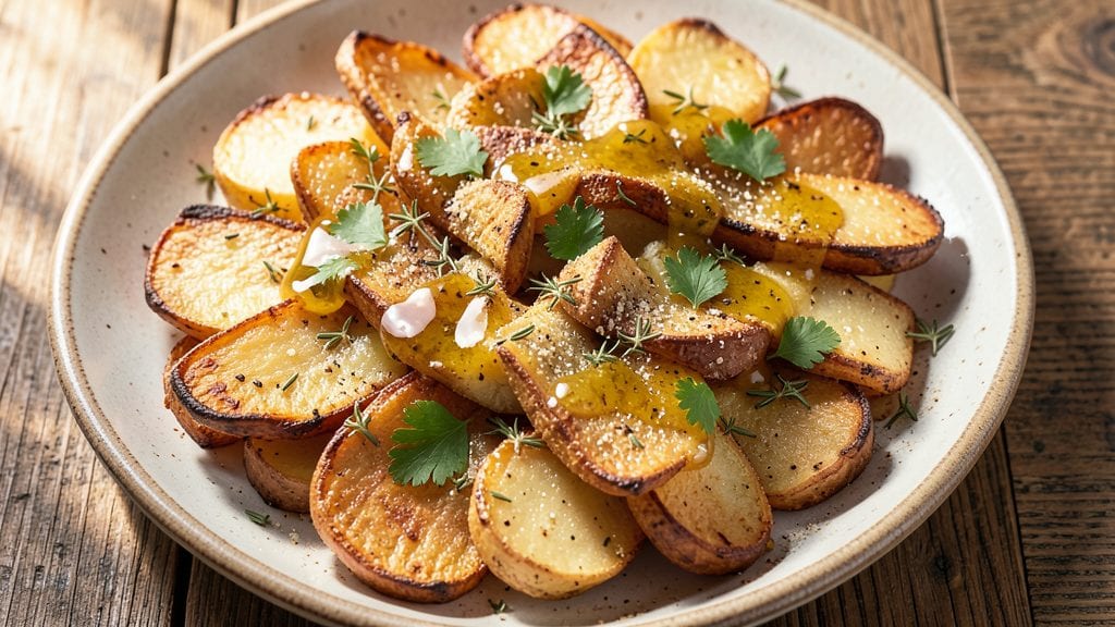 Jamie Oliver's Potato Cake Recipe: Herb-Infused Crisp Edges and Fluffy Pink Hearts
