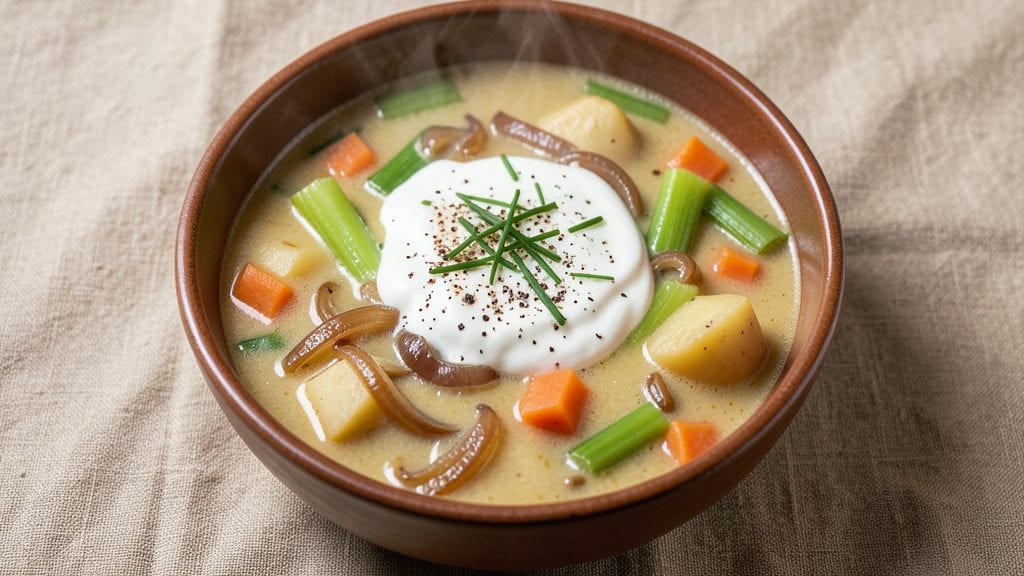 Jason's Deli Irish Potato Soup Copycat Recipe: Crispy Cornmeal Crowns Over Creamy Hearts