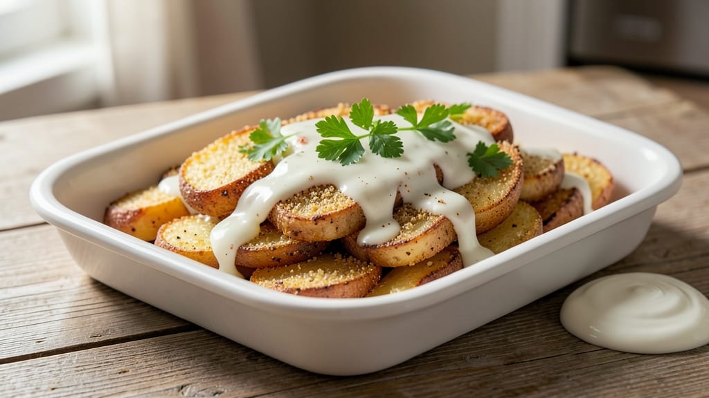 Lipton Onion Soup Potato Recipe: Crispy Cornmeal Crowns With Herb-Infused Creaminess
