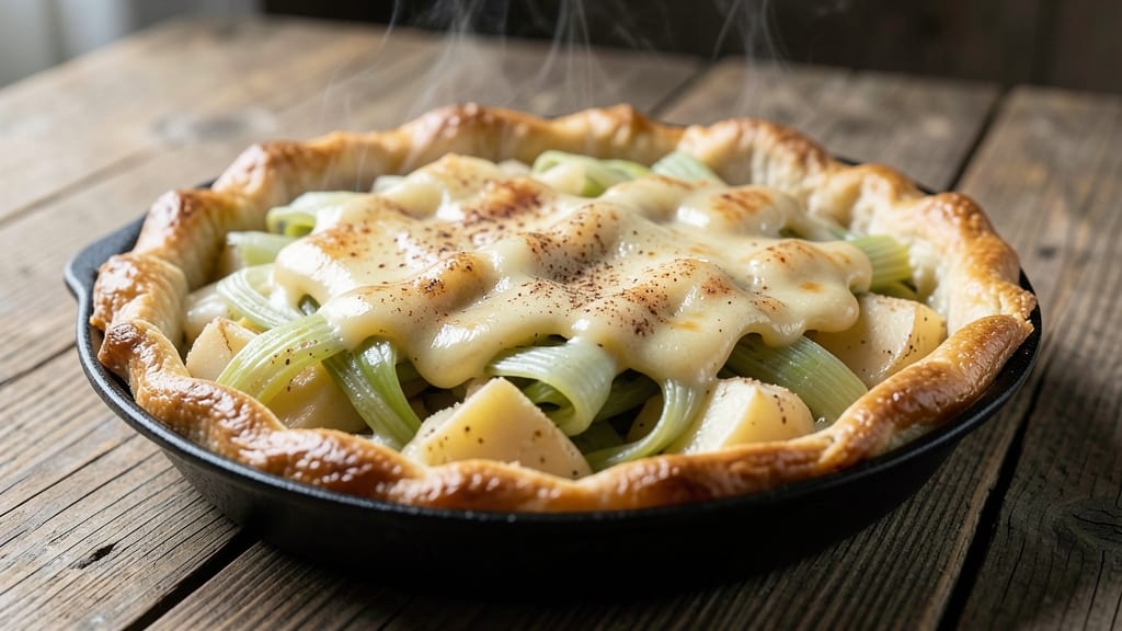 Old Fashioned Leek And Potato Pie Recipe: Savory Crust Meets Herbed Creamy Filling