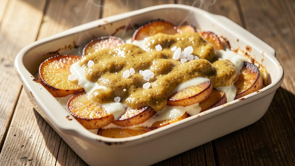 Betty Crocker's Original Scalloped Potatoes Recipe: Vinegar-Kissed Crisp Crowns Over Creamy Layers