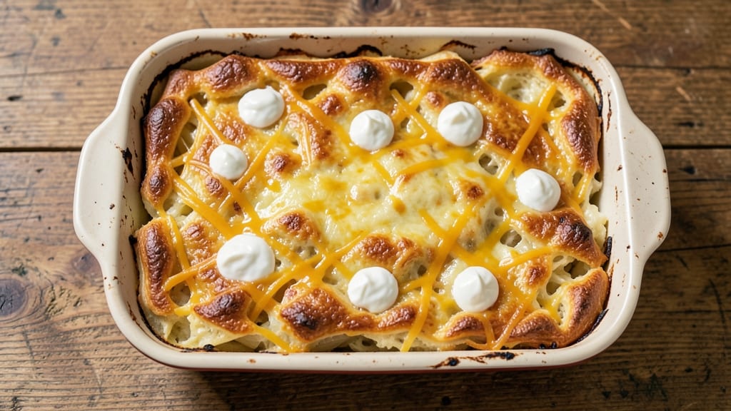 Paula Deen's Twice Baked Potato Casserole Recipe: Cheesy Pull-Apart Layers with Crispy Vinegar-Kissed Top