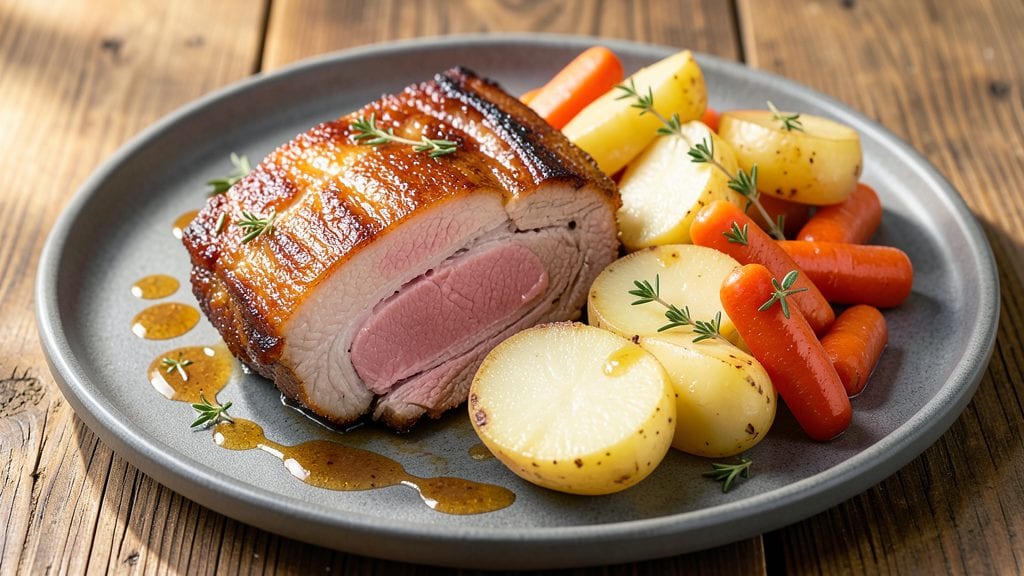 Pork Belly, Potatoes, and Carrots Recipe: Crispy Rind Meets Caramelized Roots