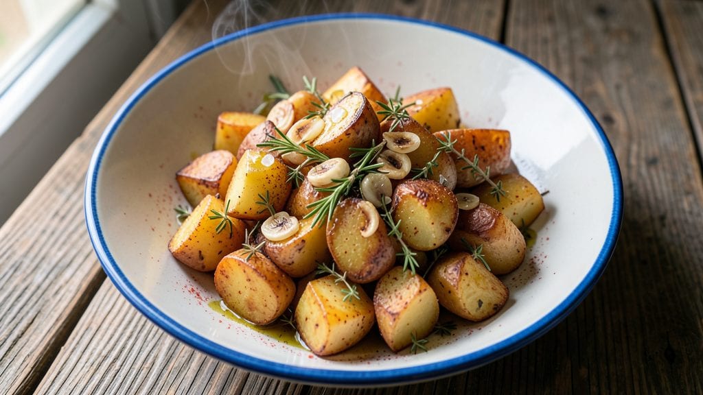 Portuguese Potatoes Recipe: Garlic-Infused Olive Oil Roast With Crispy Edges