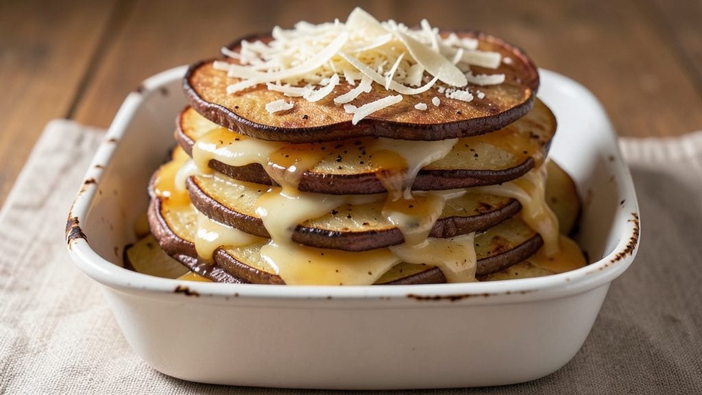 Potato Layers Recipe: Crispy Vinegar-Kissed Crowns Over Creamy Hearts