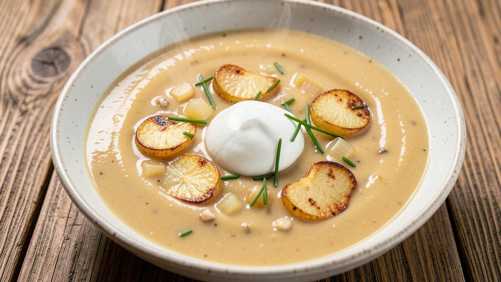 Potato Soup Recipe With Campbell'S Cream Of Potato: Crispy Cornmeal Crowns Over Silky Pink Hearts