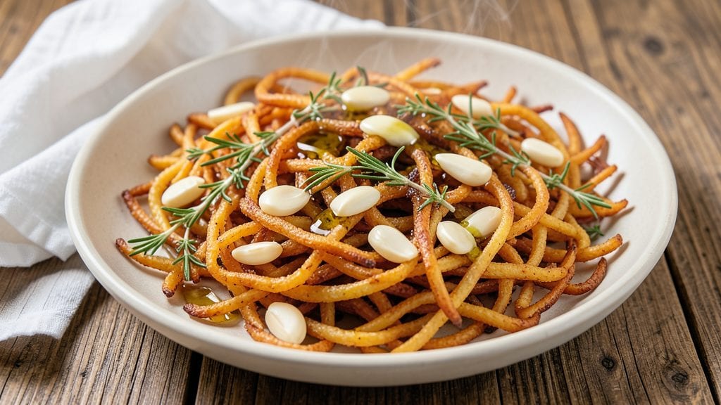 Shoestring Potatoes Recipe: Vinegar-Braised Crispy Wedges With Herby Flavor